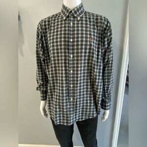 Tommy Hilfiger Men's Plaid Shirt - Black and White